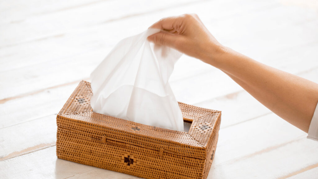 【高齢者】ティッシュしかみえない【自宅療養】