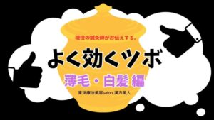 【40代・50代】薄毛・白髪に効く!鍼灸師がおすすめする美髪のツボ5選