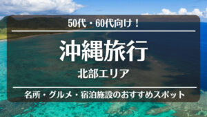 50代・60代向け!沖縄旅行!<北部エリア>名所・グルメ・宿泊施設のおすすめスポット
